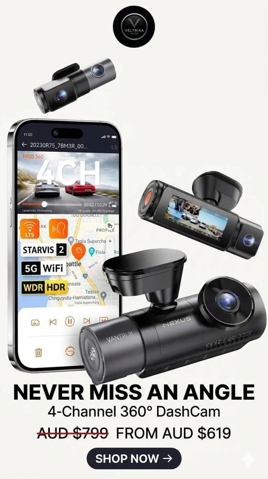 Vantrue N5S 4-Channel DashCam |  360° Night Vision | Veltrixa Auto